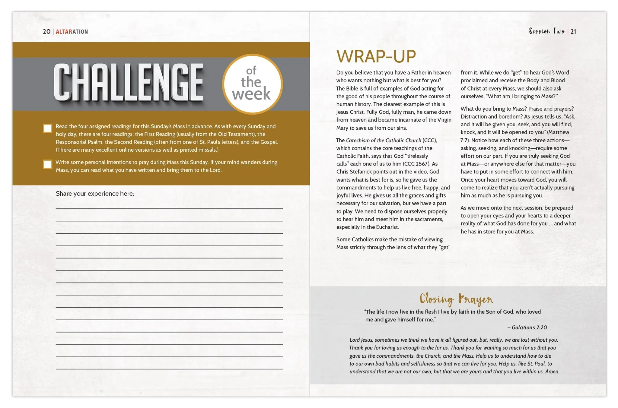 Altaration: The Mystery of the Mass Revealed Student Workbook - Image 4