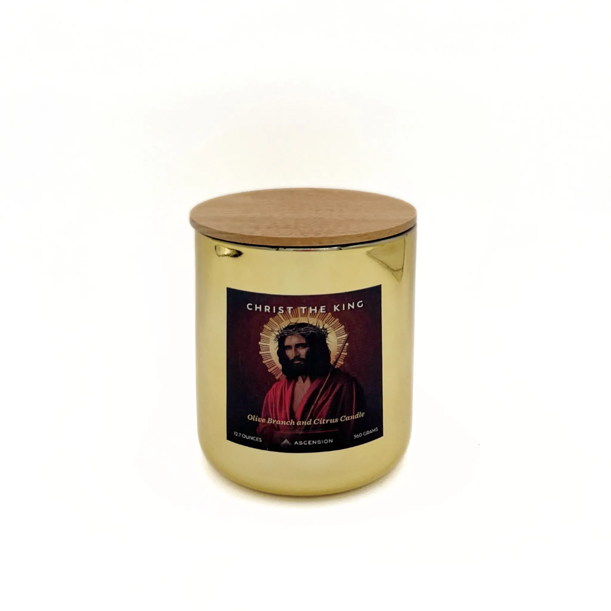 "Olive Branch and Citrus" / Christ the King Candle - Image 4