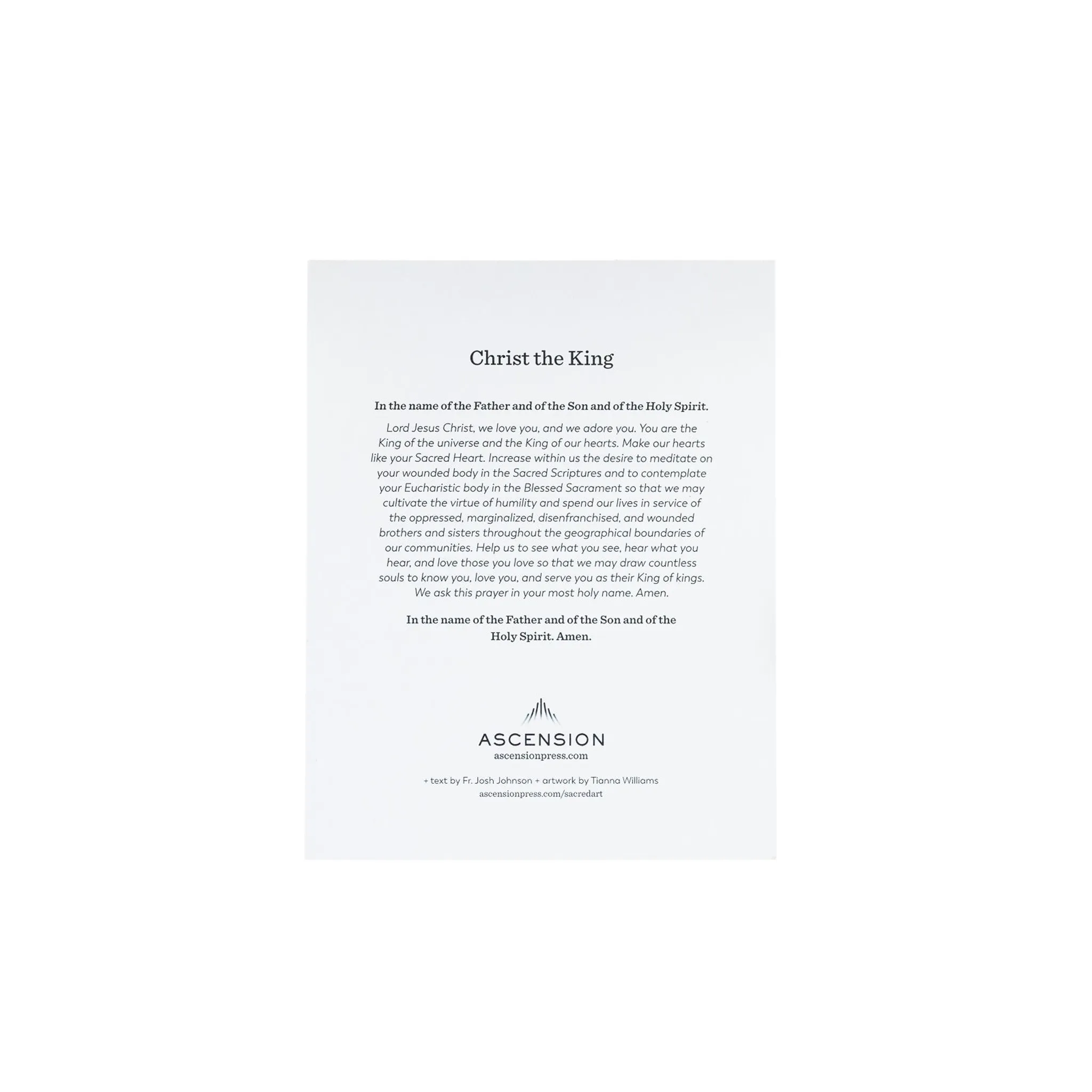 Christ the King Sacred Art Prayer Cards - Image 5