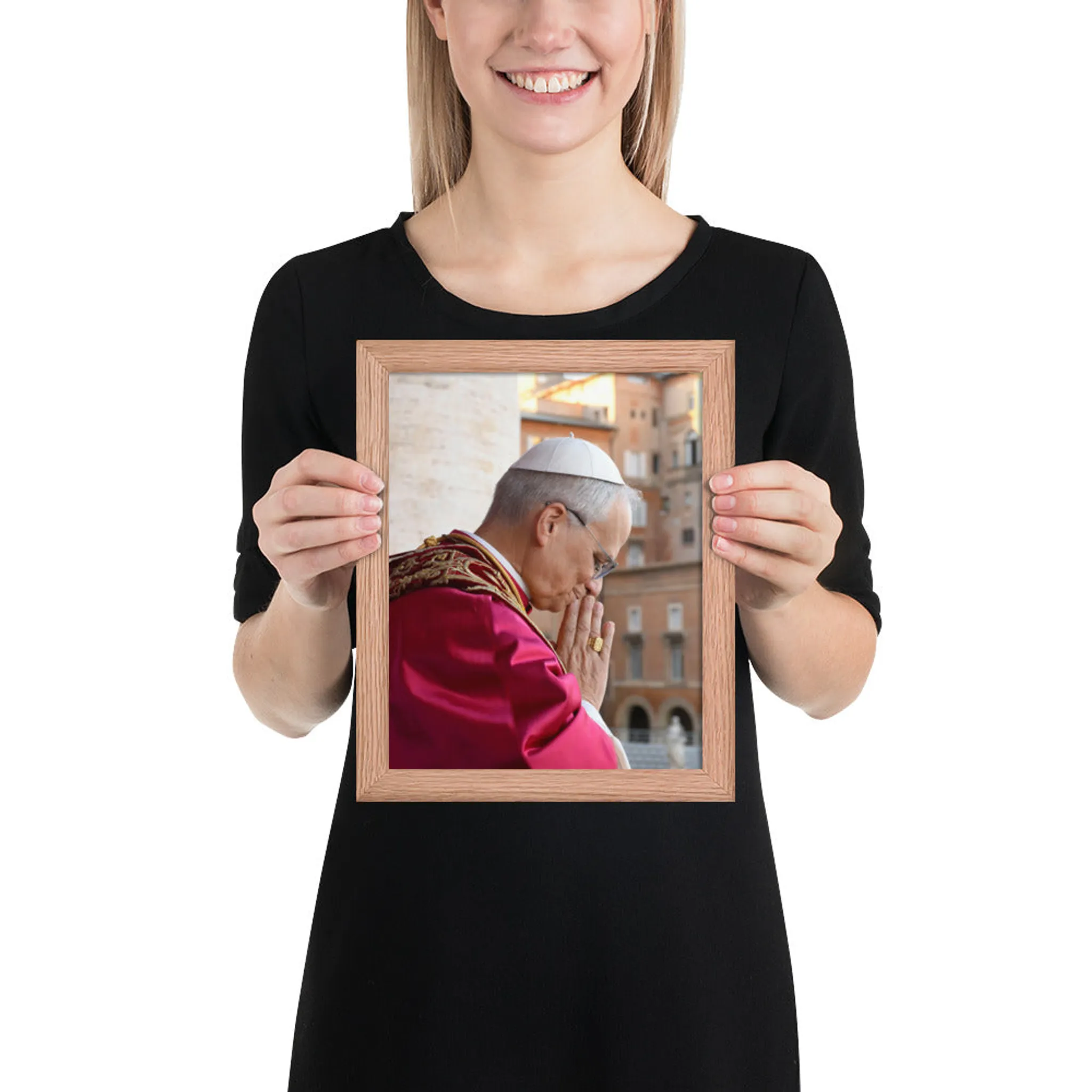 Pope Leo XIV Framed Matte Portrait Prints - Image 3
