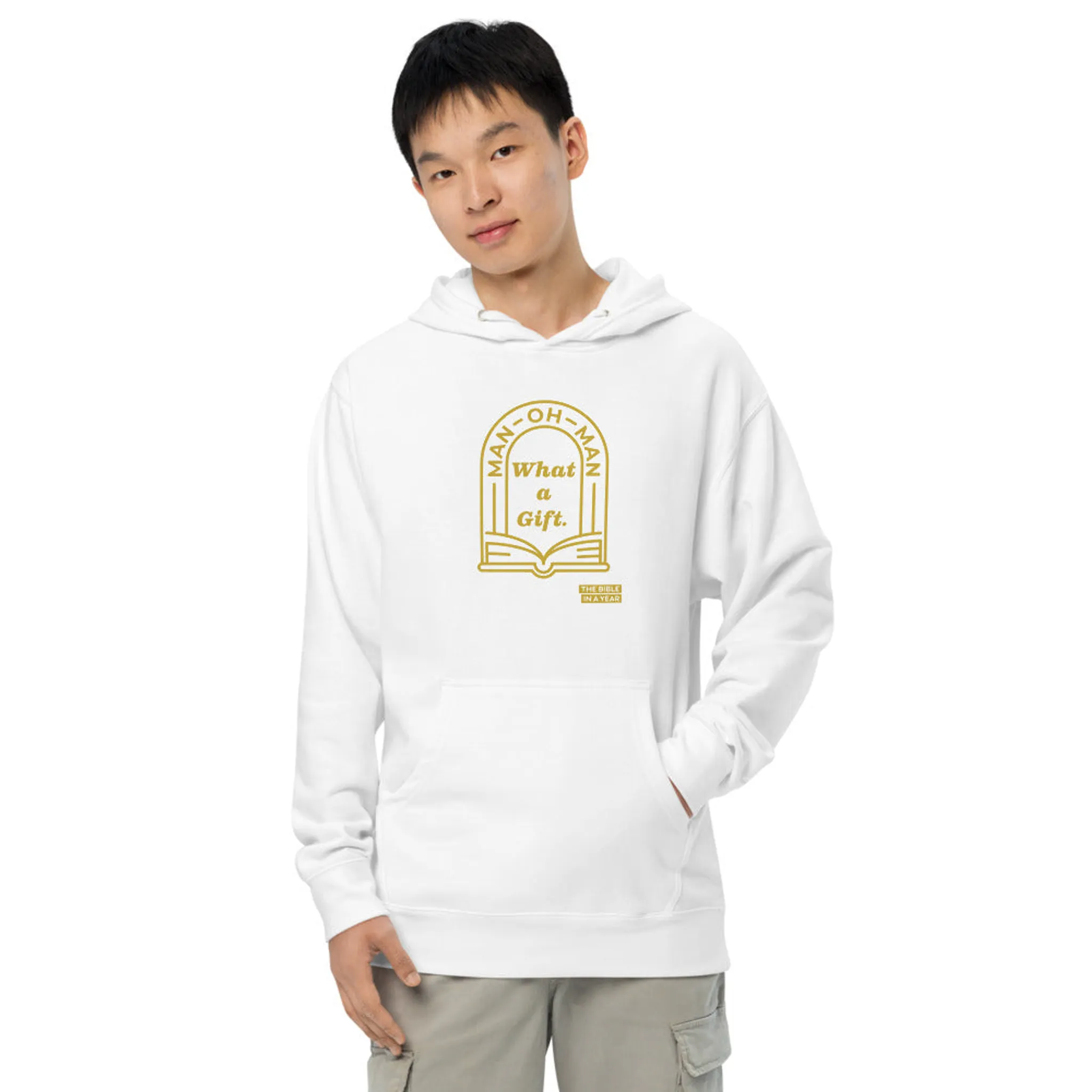 "Man oh Man" / Bible in a Year Hoodie - Image 5