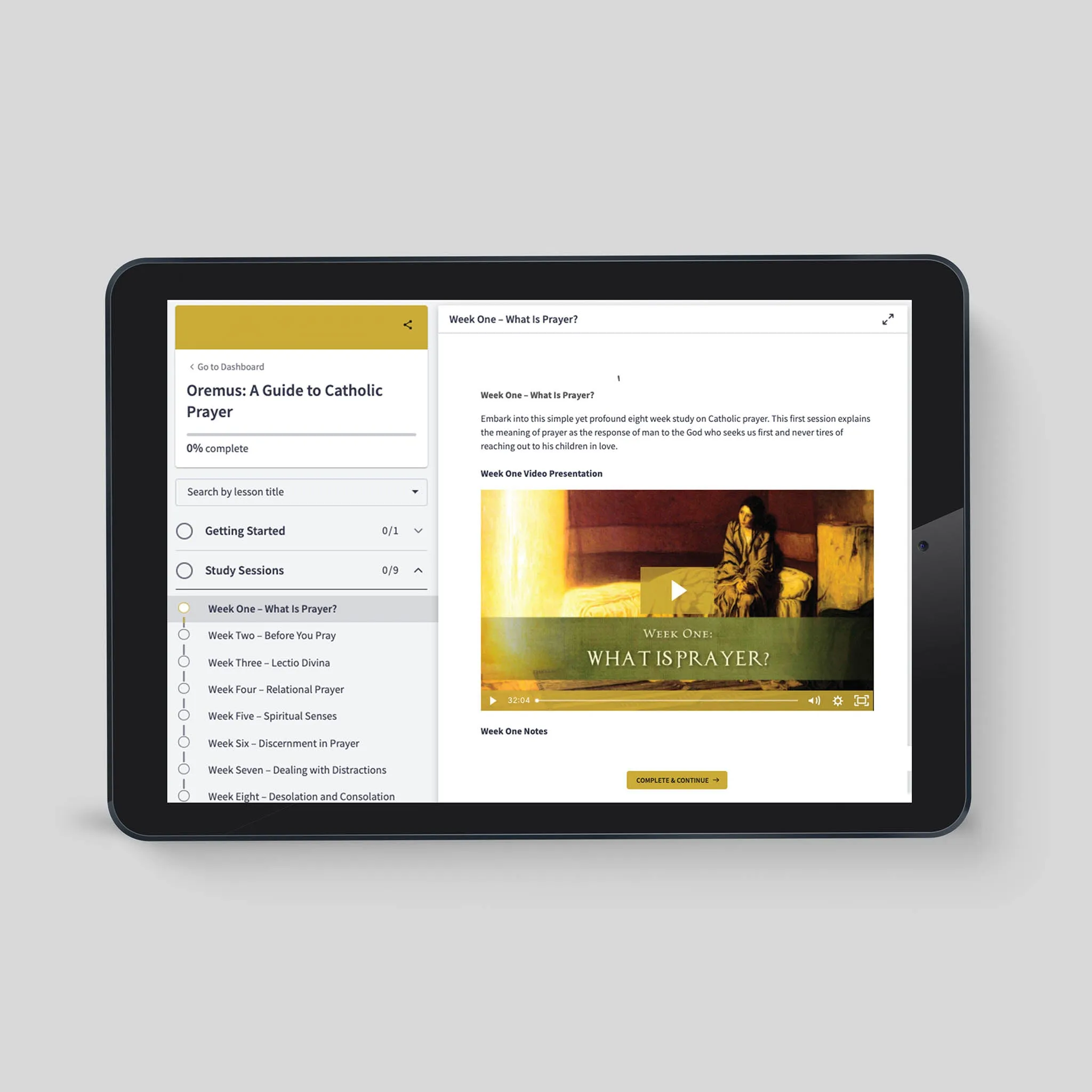 Oremus: A Guide to Catholic Prayer [Online Video Access]