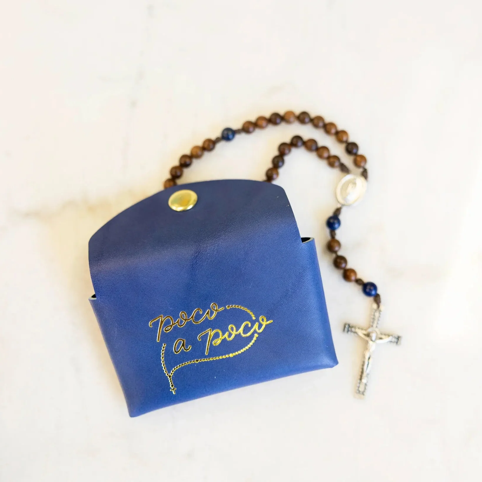 Poco a Poco Premium Leather Rosary Pouch