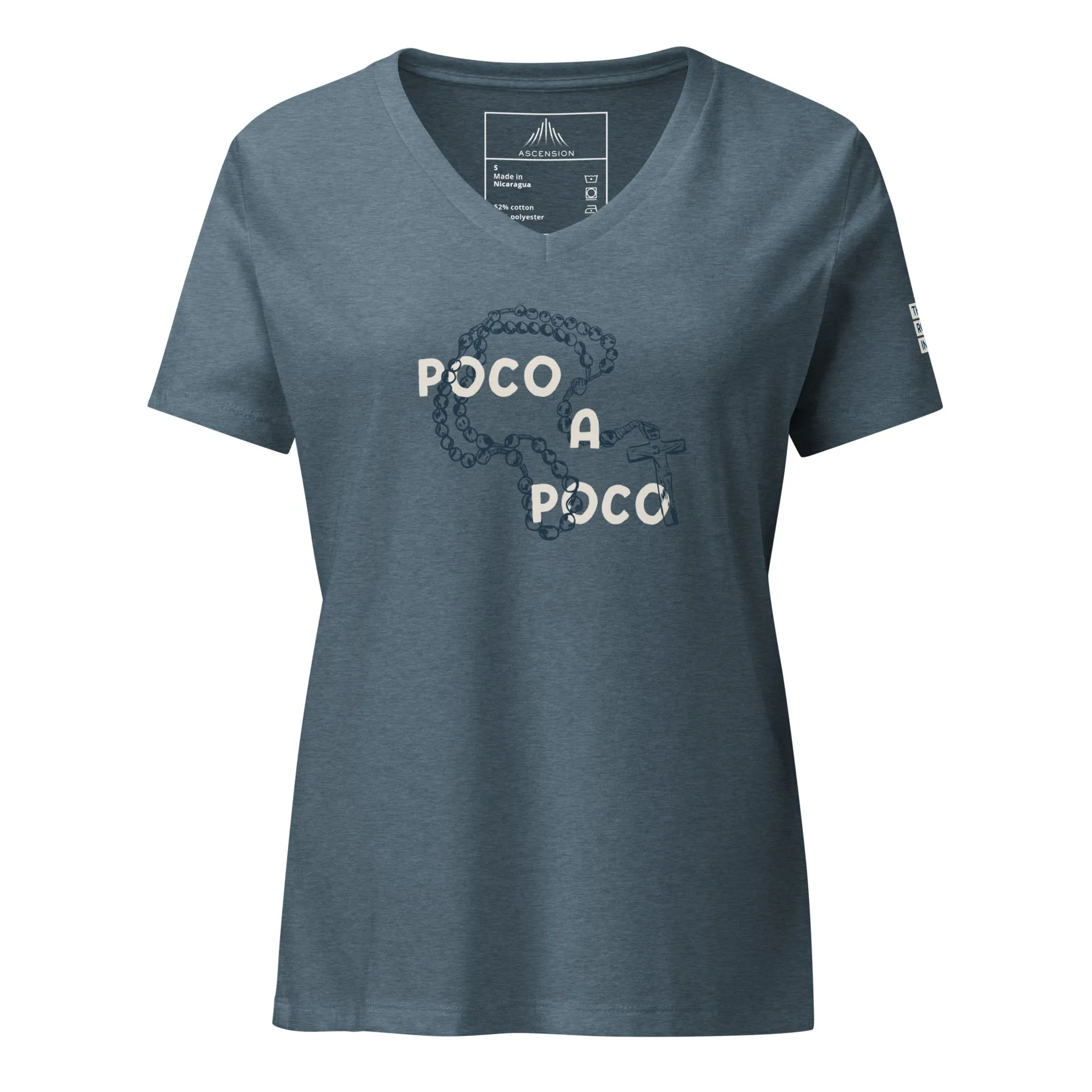 Poco a Poco V-Neck Women's Shirt - Image 4