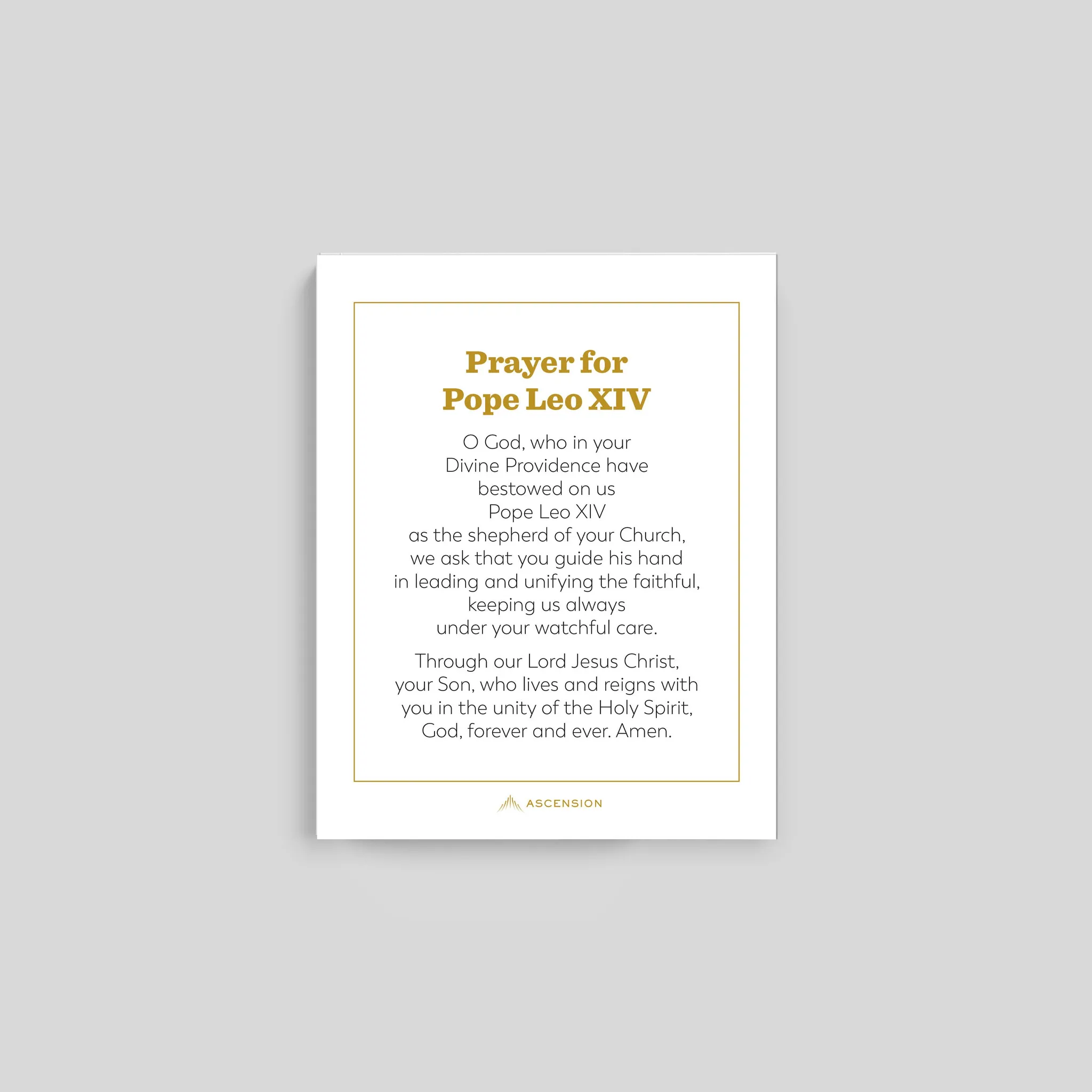 Pope Leo XIV Prayer Cards - Image 3