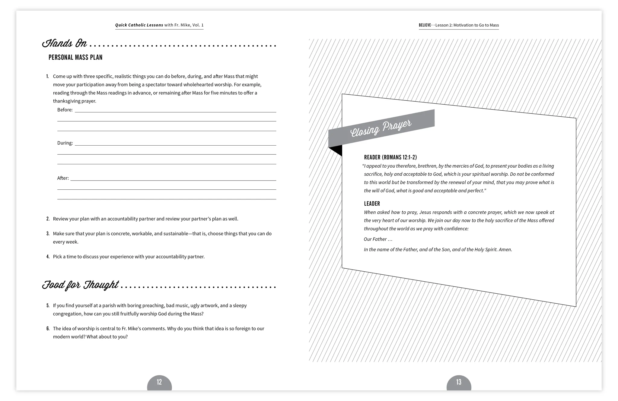 Quick Catholic Lessons with Fr. Mike: Vol. 1, Workbook Set with Digital Access - Image 4