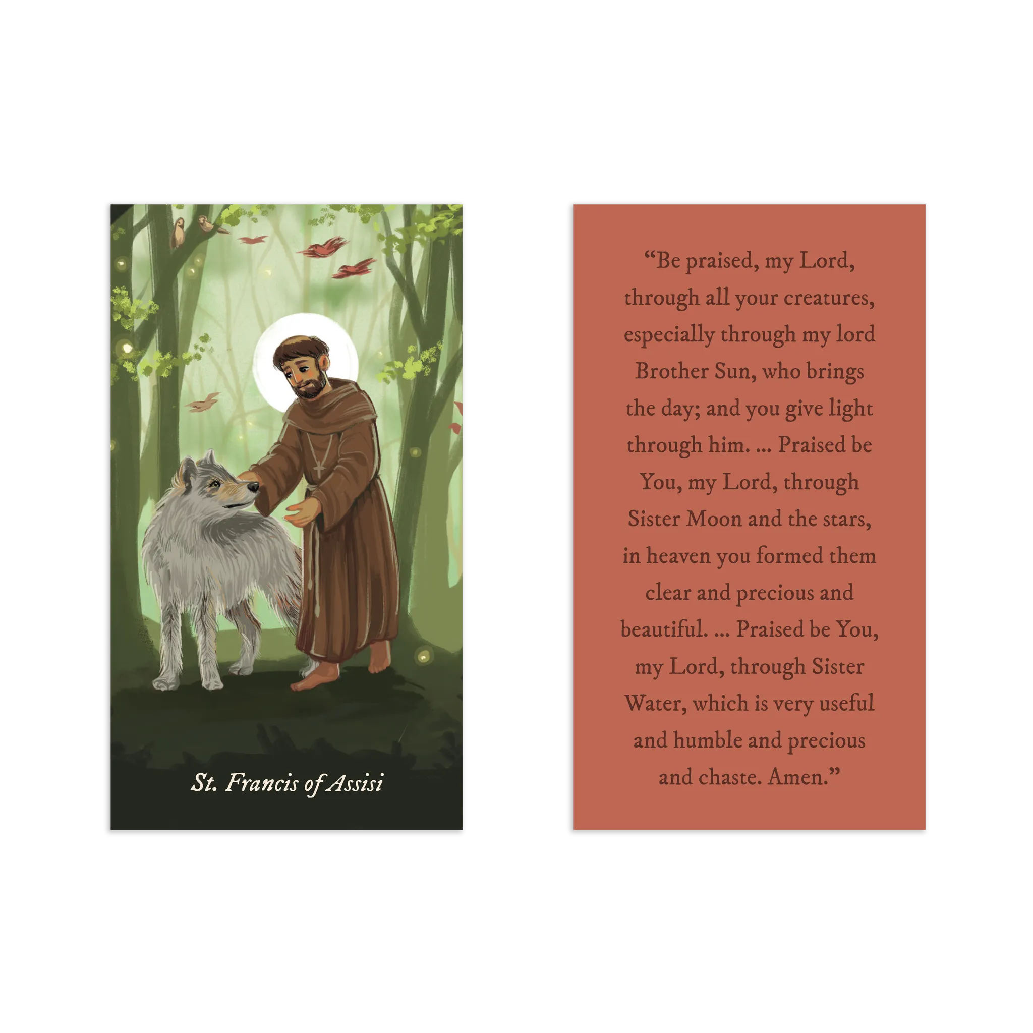 Renewed & Received Saint Prayer Cards, Complete Set (1 Set of 24 Cards) - Image 9