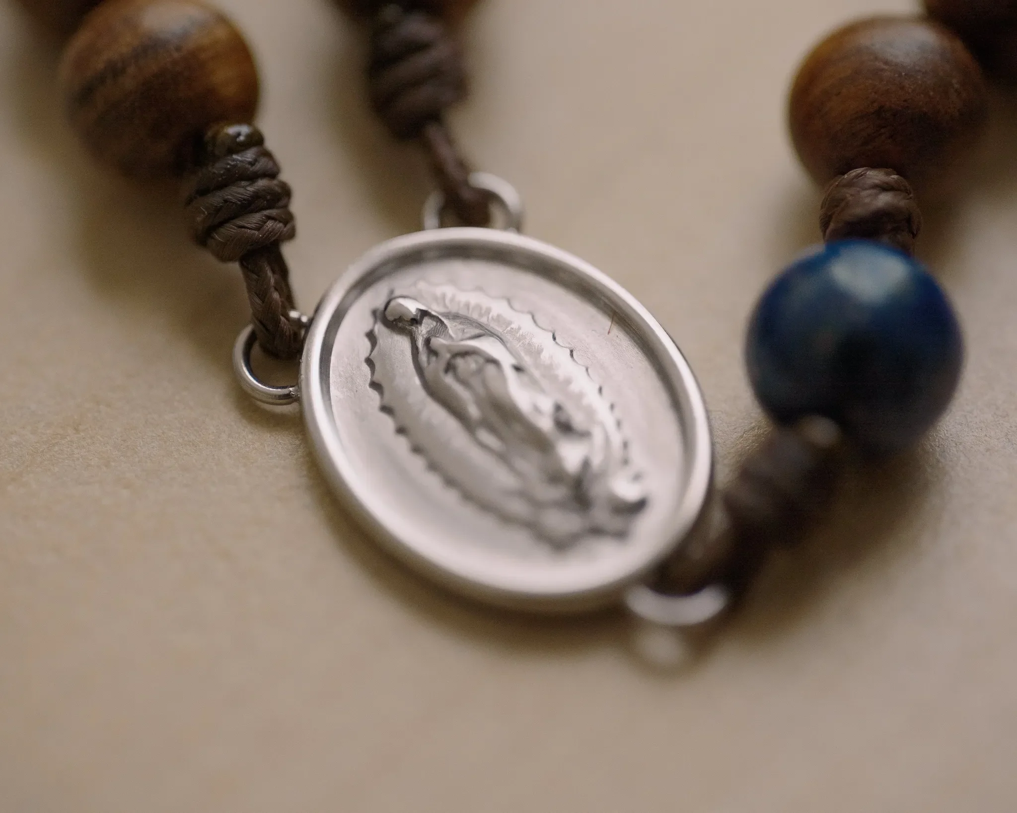 The Rosary in a Year Rosary: 5 Decade Wood/Gemstone - Image 3