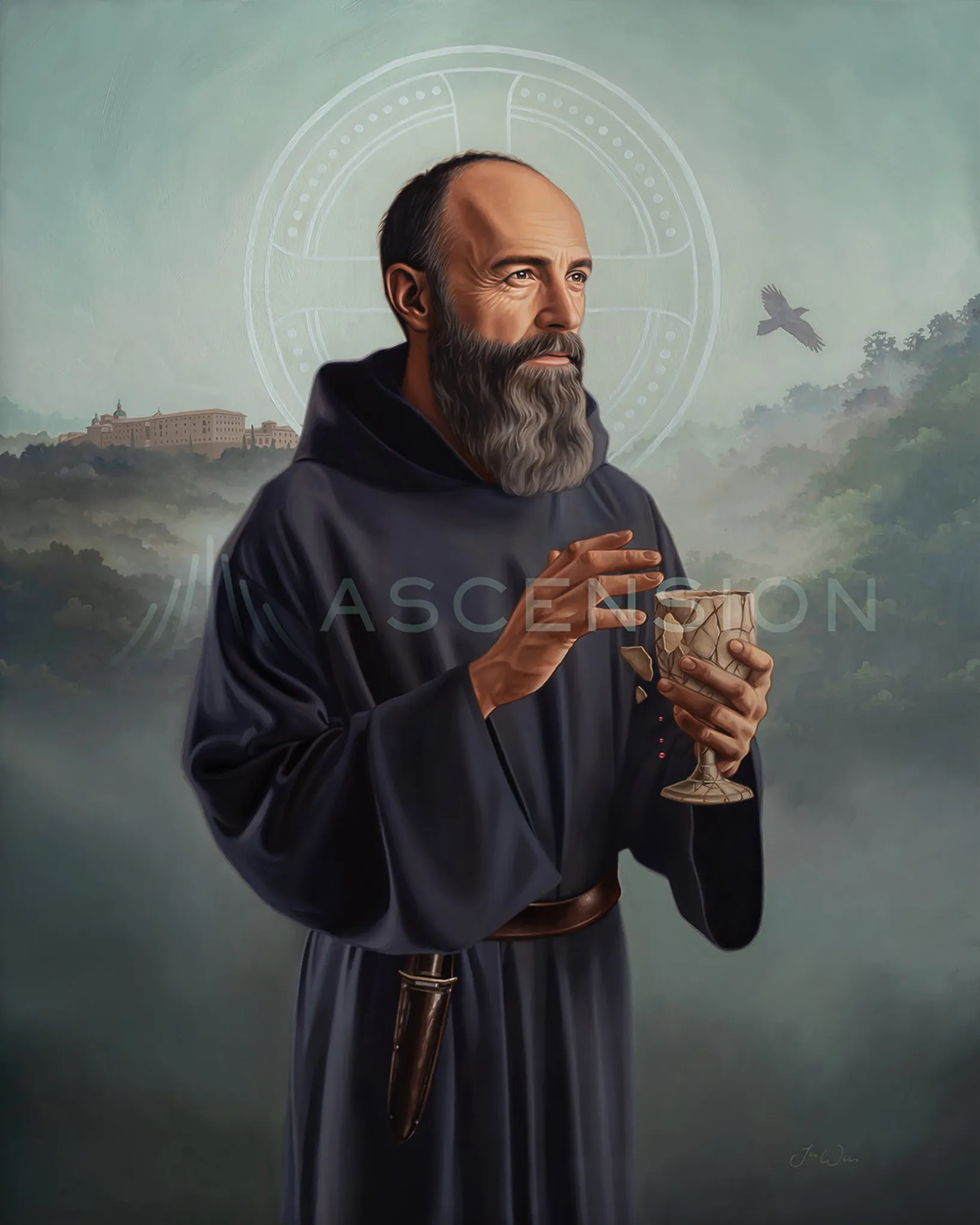 St. Benedict of Nursia Sacred Art - Image 2
