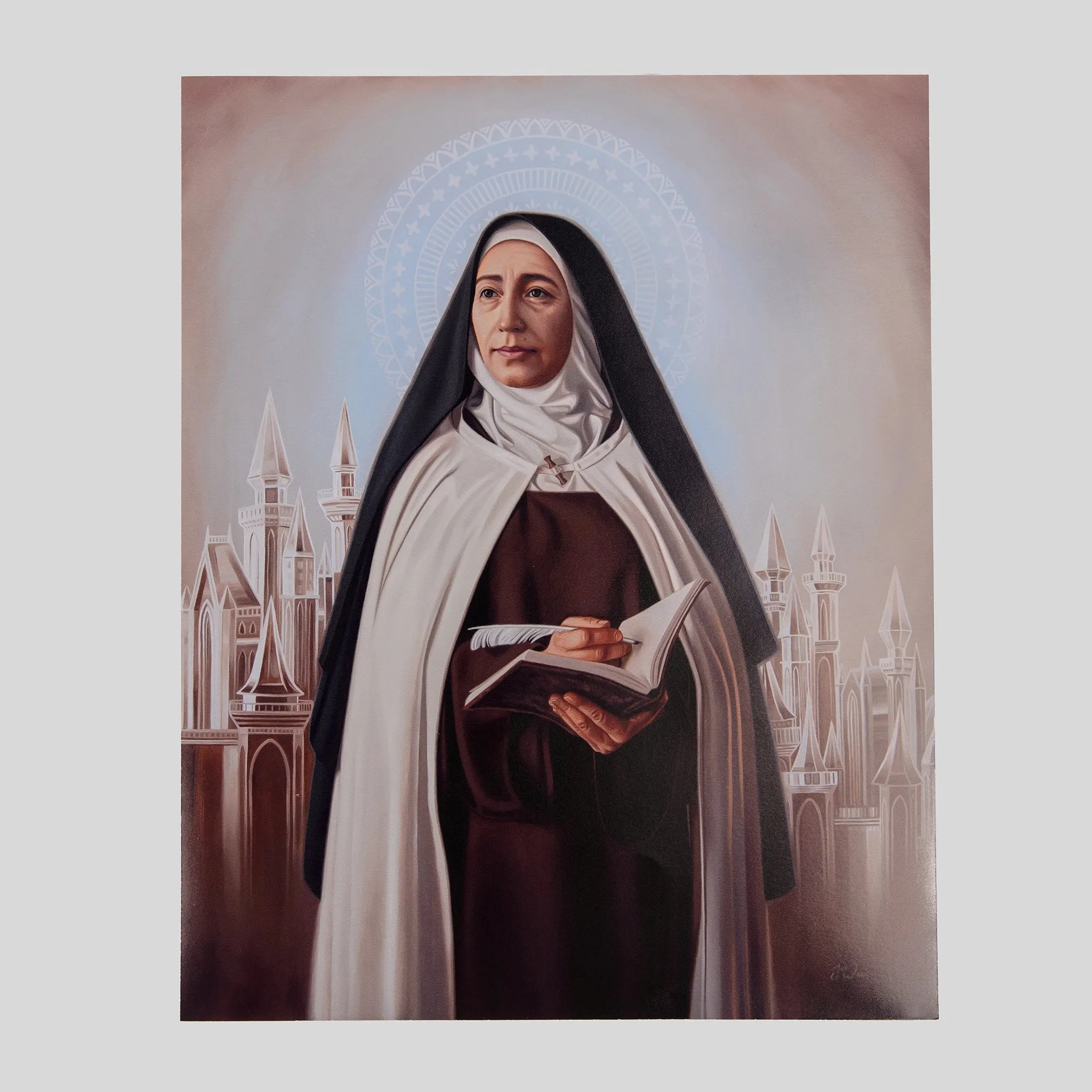 St. Teresa of Ávila Sacred Art Canvas Print